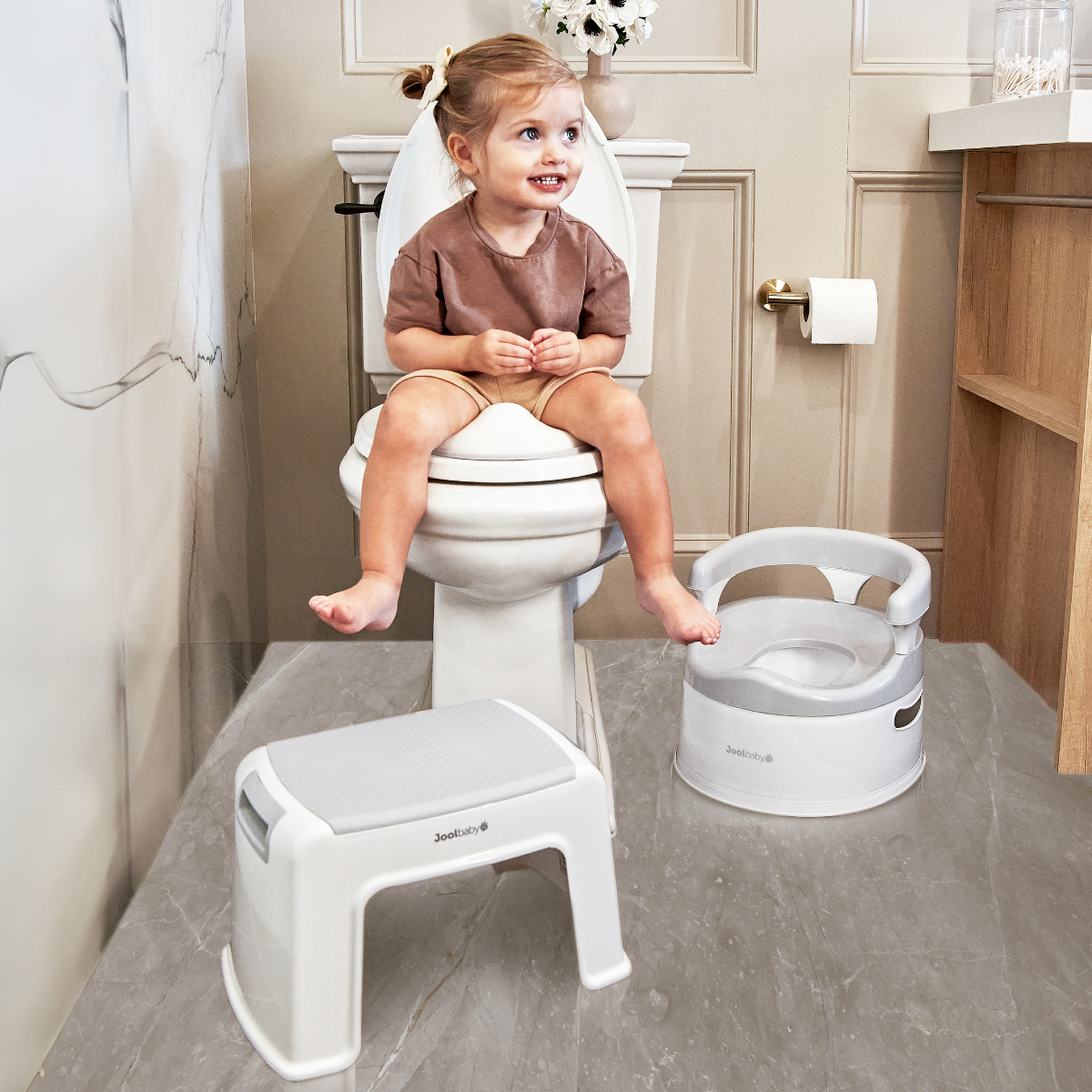 3-Piece Potty Training Kit - Gray