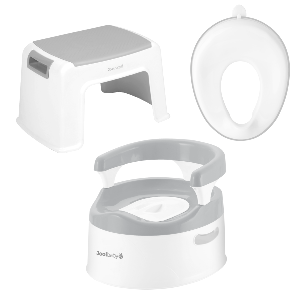 3-Piece Potty Training Kit Gray