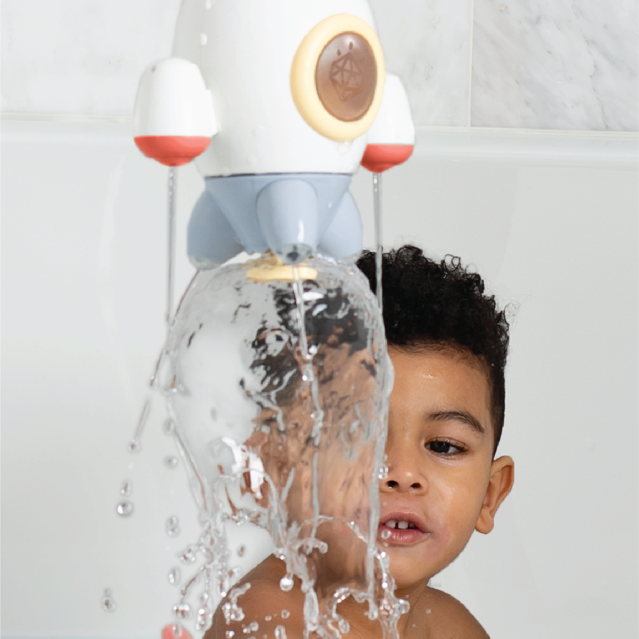 Blast Off! Rocket Sprinkler Bath Toy