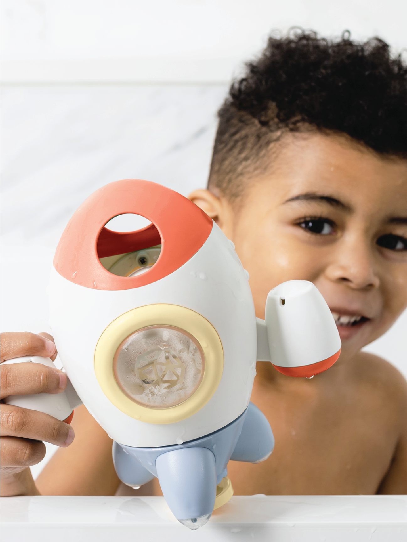 Blast Off! Rocket Sprinkler Bath Toy