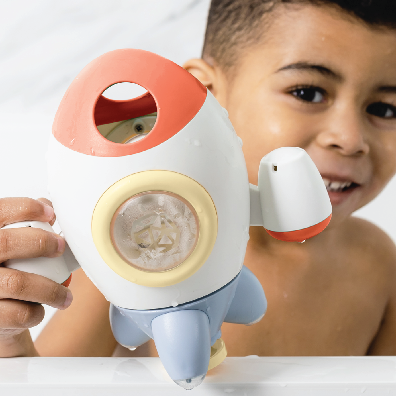 Blast Off! Rocket Sprinkler Bath Toy