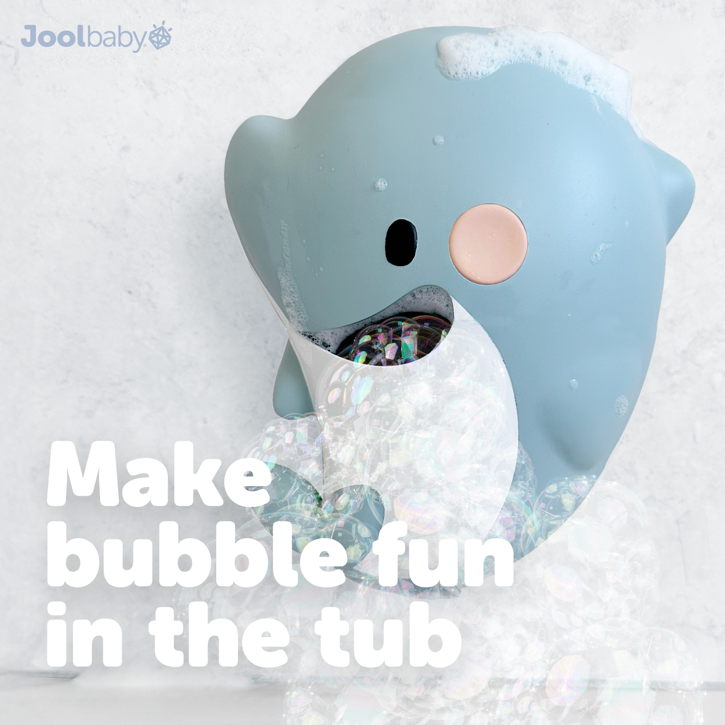 Dolphin bath bubble maker makes bubble fun in the tub