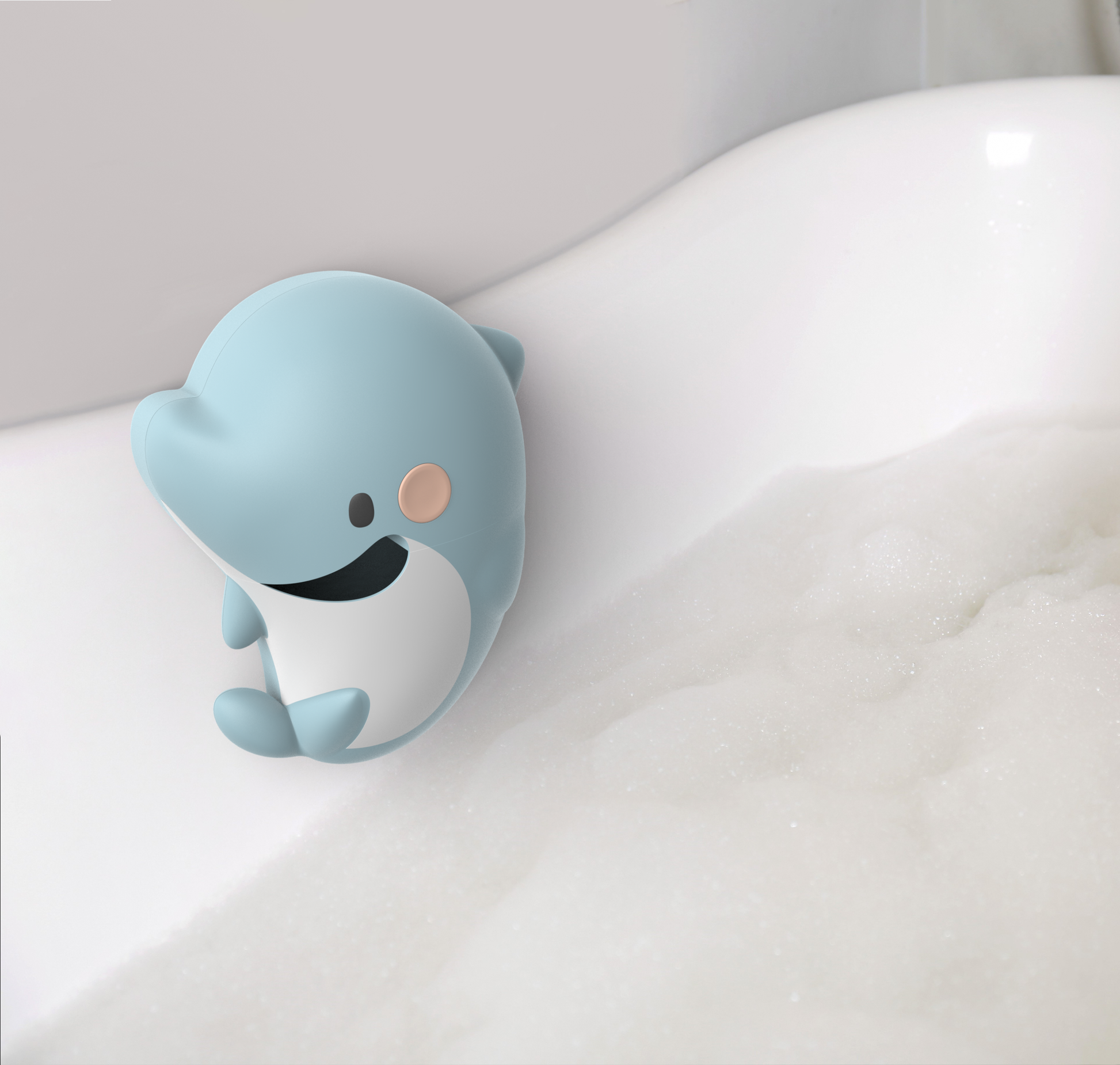 Dolphin Bath Bubble Maker fills your tub with bubbles