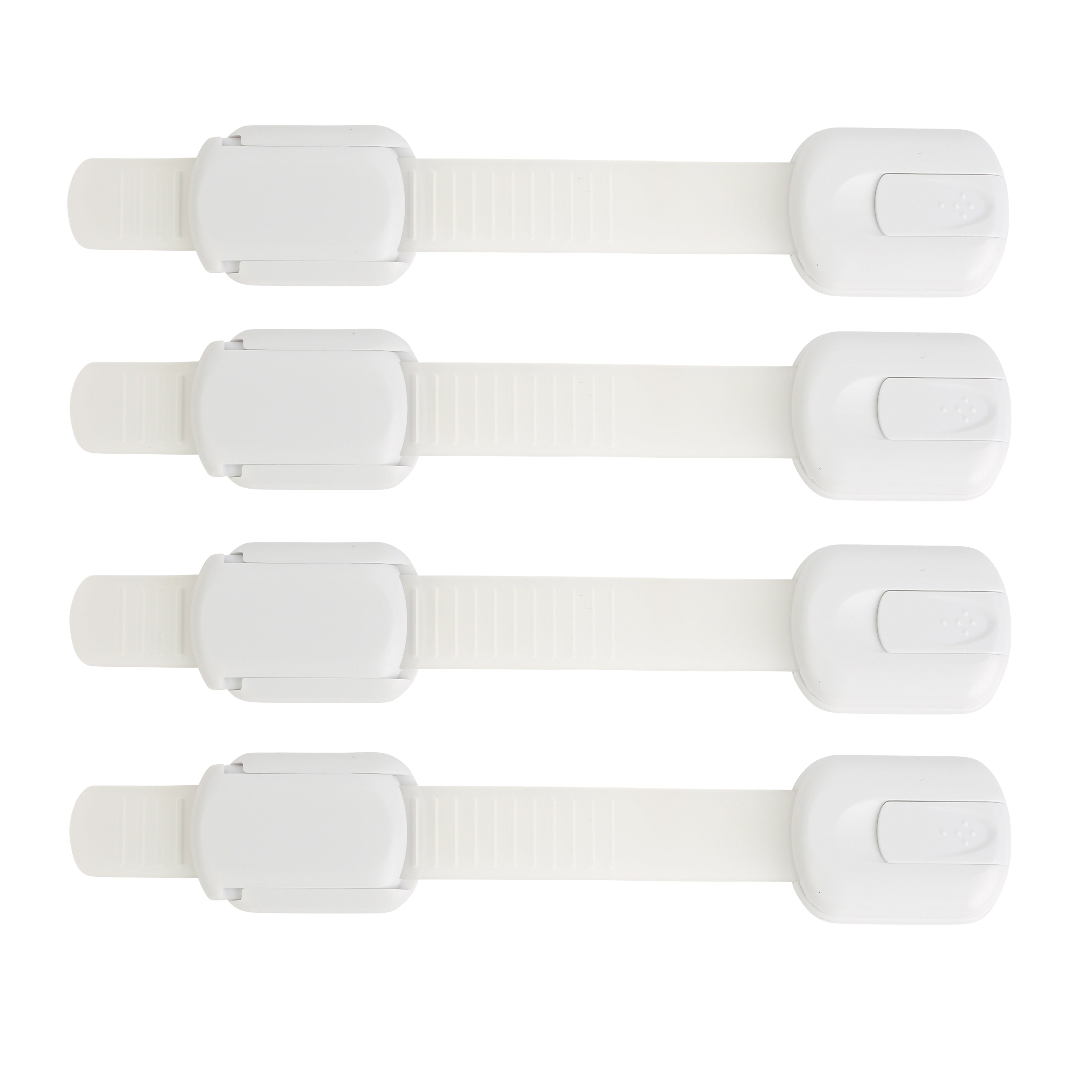 8 Pack Baby Proofing Cabinet Strap Locks - Kids Proof Kit - Child Safety  Drawer Cupboard Oven Refrigerator Adhesive Locks - Adjustable Toilets Seat
