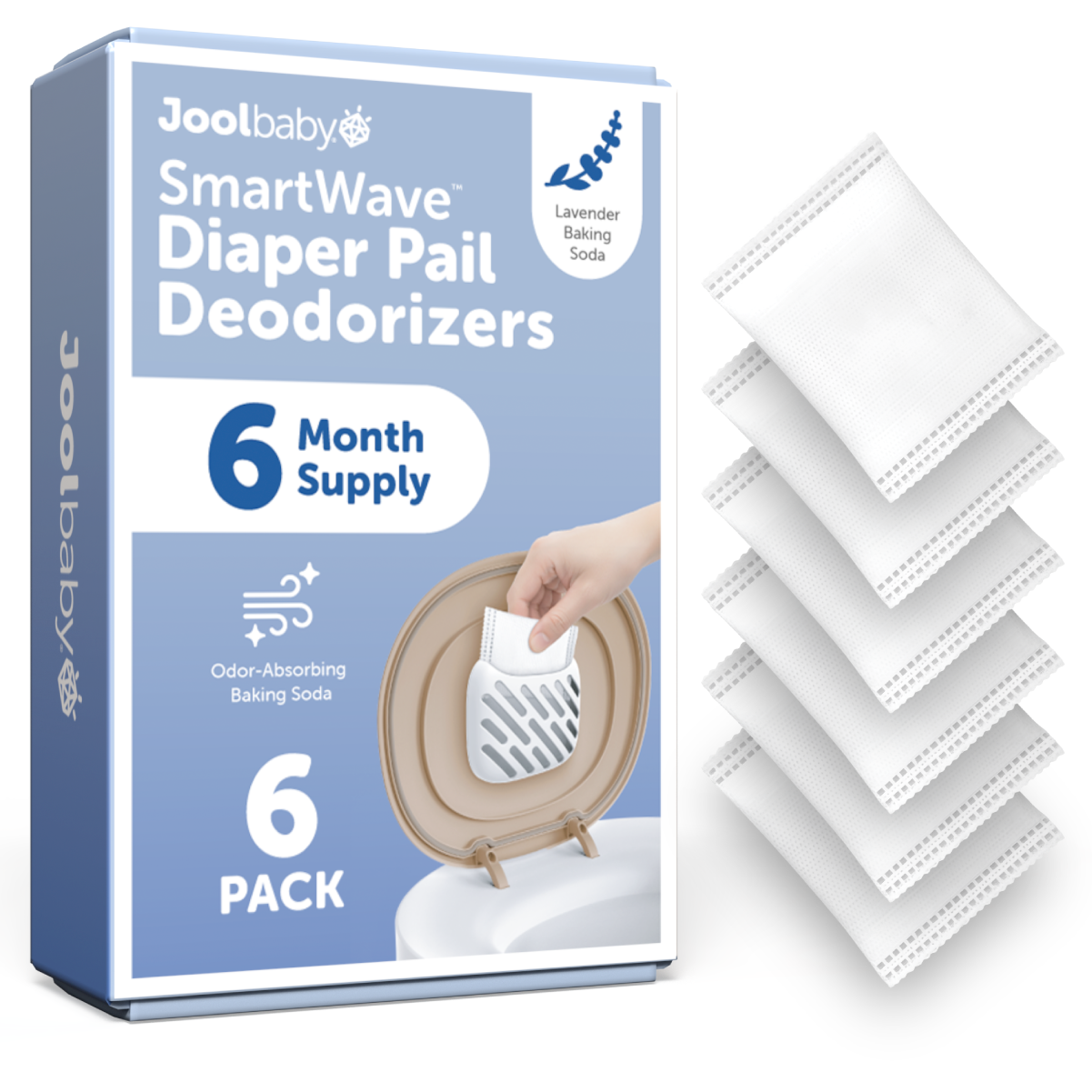 SmartWave Touch-Free Diaper Pail Deodorizer Refills (6 Pack)