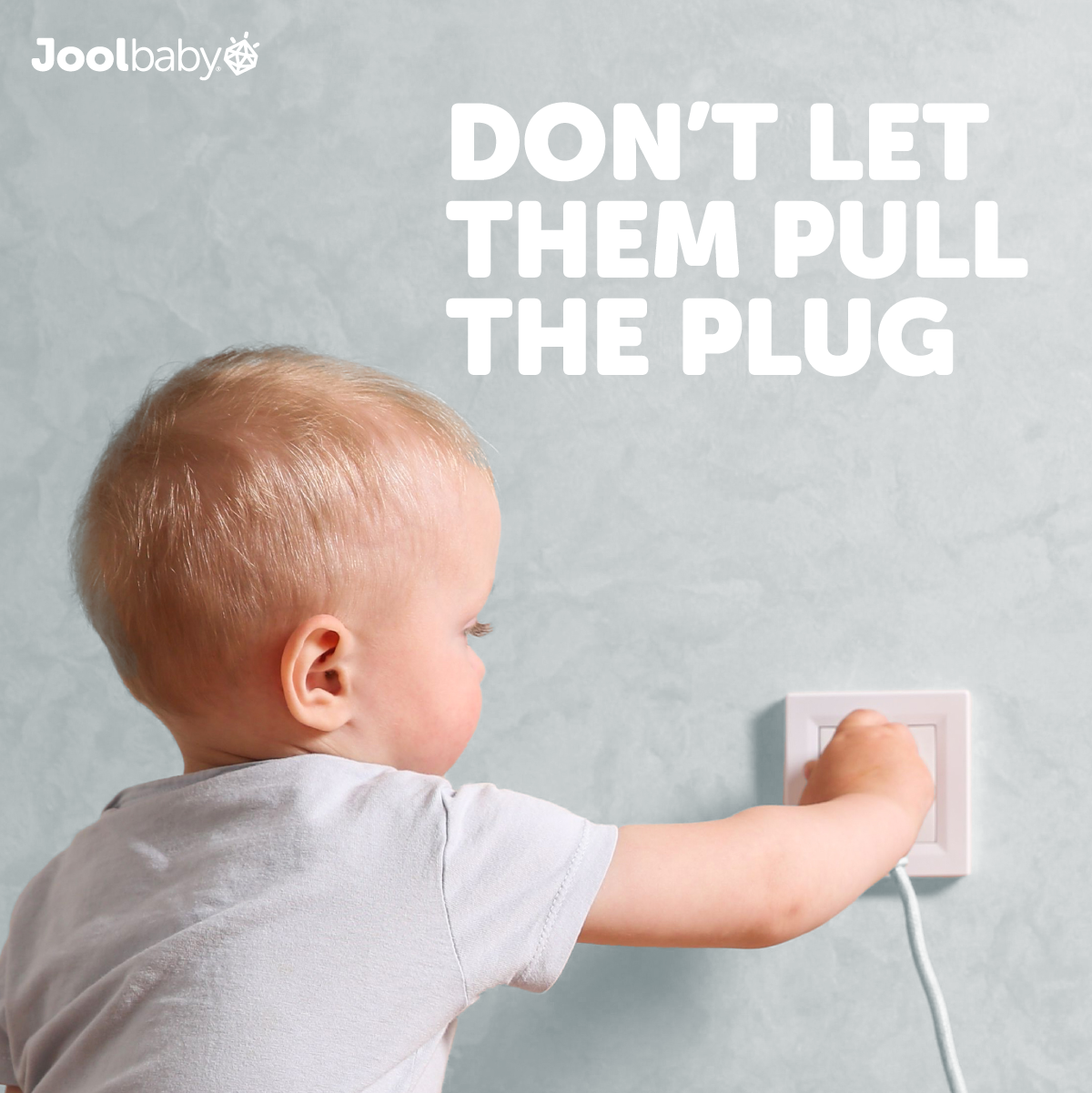 Baby pulling electric cord 