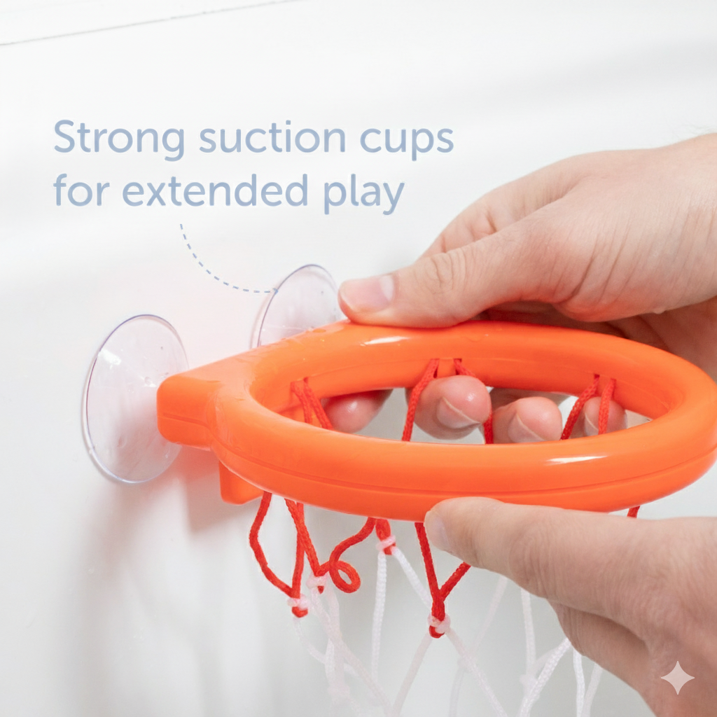 Bath Time Basketball Set