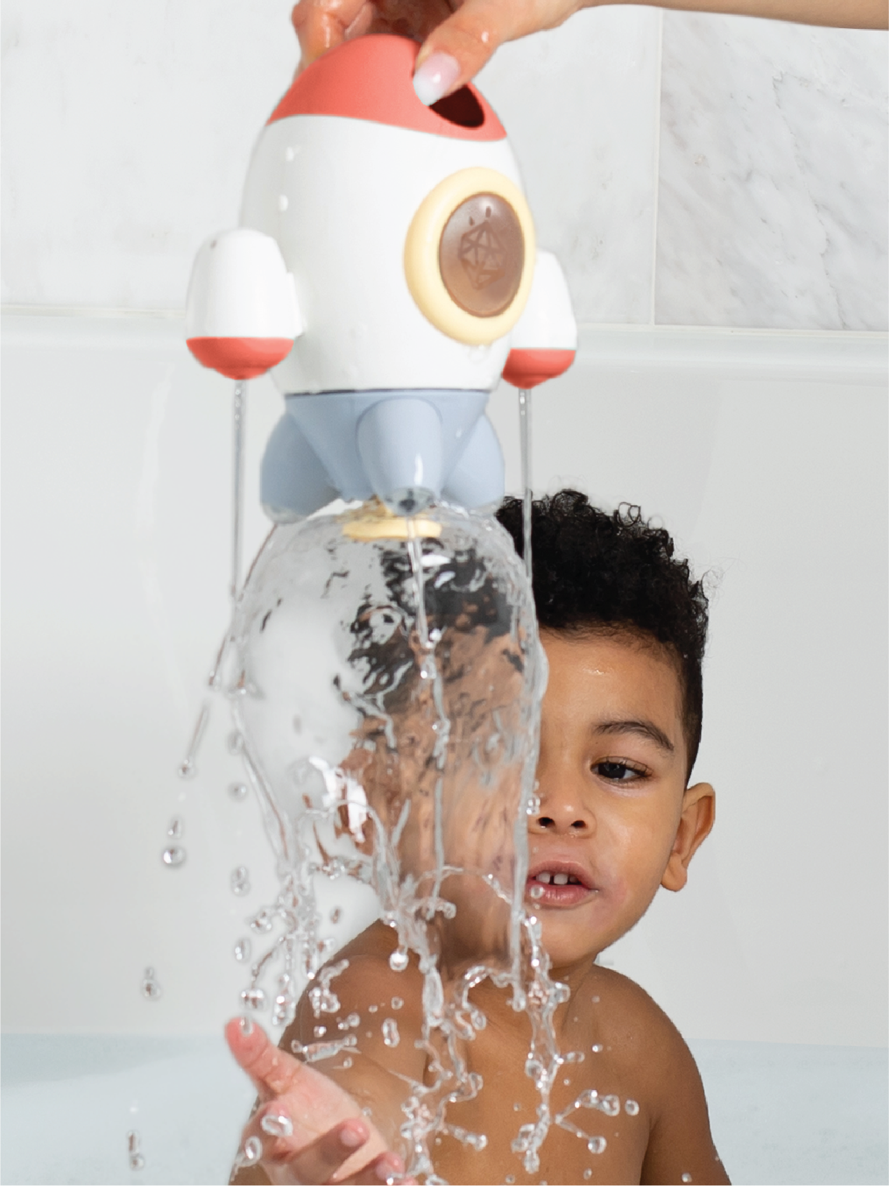 Blast Off! Rocket Sprinkler Bath Toy