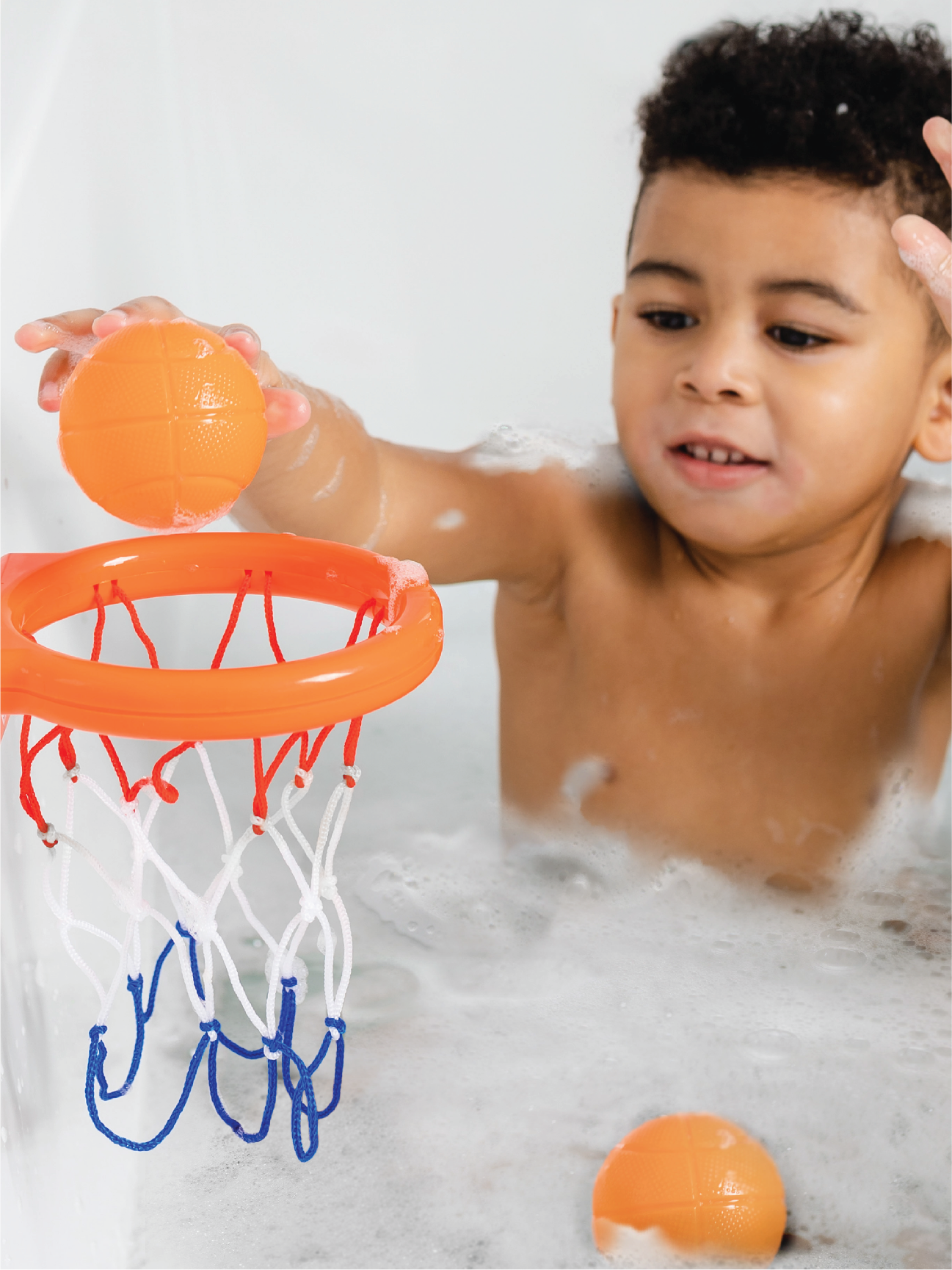 Bath Toy Basketball Hoop and 2 Balls