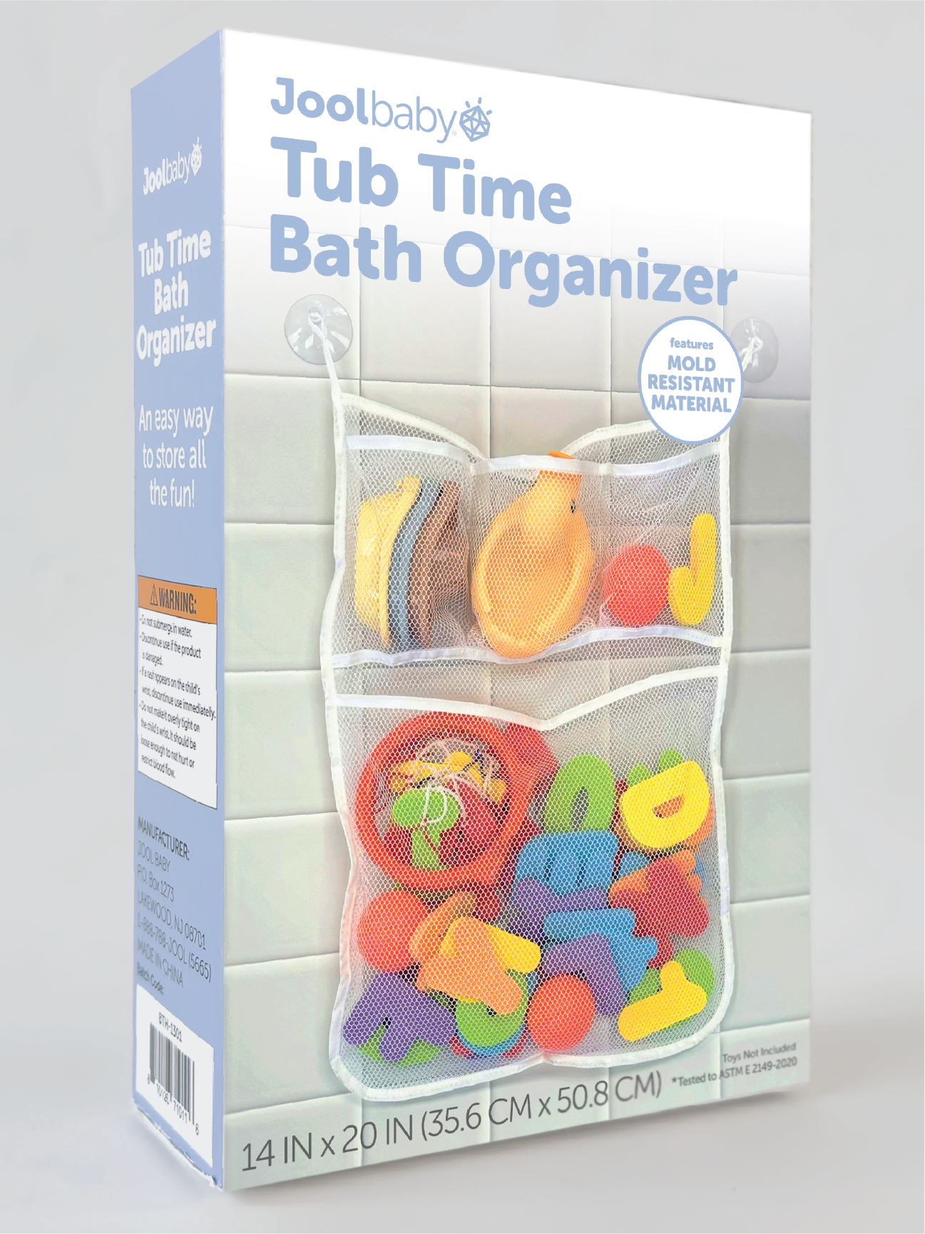 Tubtime Bath Toy Storage Bag w/ Suction Cups