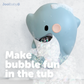 Dolphin bath bubble maker makes bubble fun in the tub