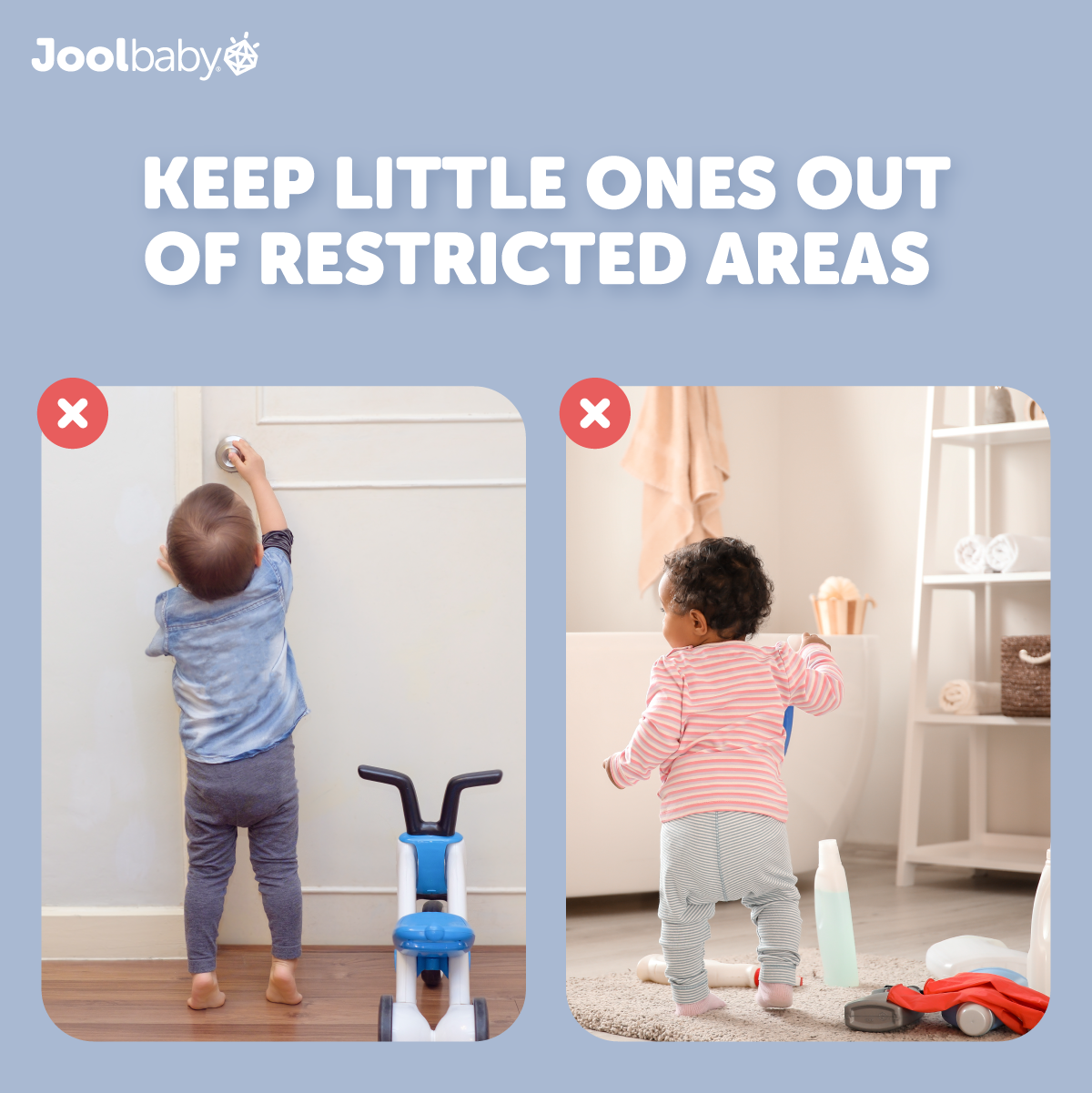 Jool Baby door knob covers keep little ones out of restricted areas