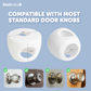 Jool Baby door knob covers are compatible with most standard door knobs