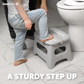 Folding step stool provides kids a sturdy step up when potty training