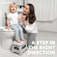 This folding step stool is a step in the right direction for toddler who are potty training