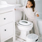 Toddler girl learning to potty train
