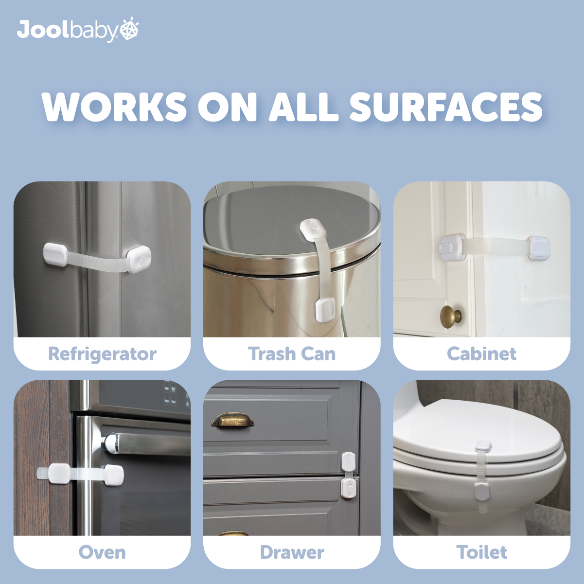 Jool Baby multi use strap lock works on all surfaces