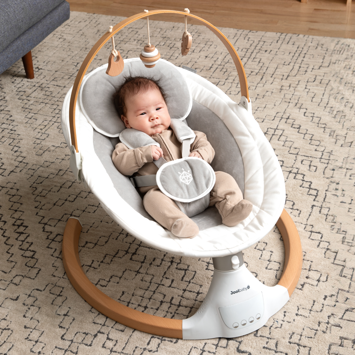 Jool Baby Nova Nature Baby Swing with wood toy bar