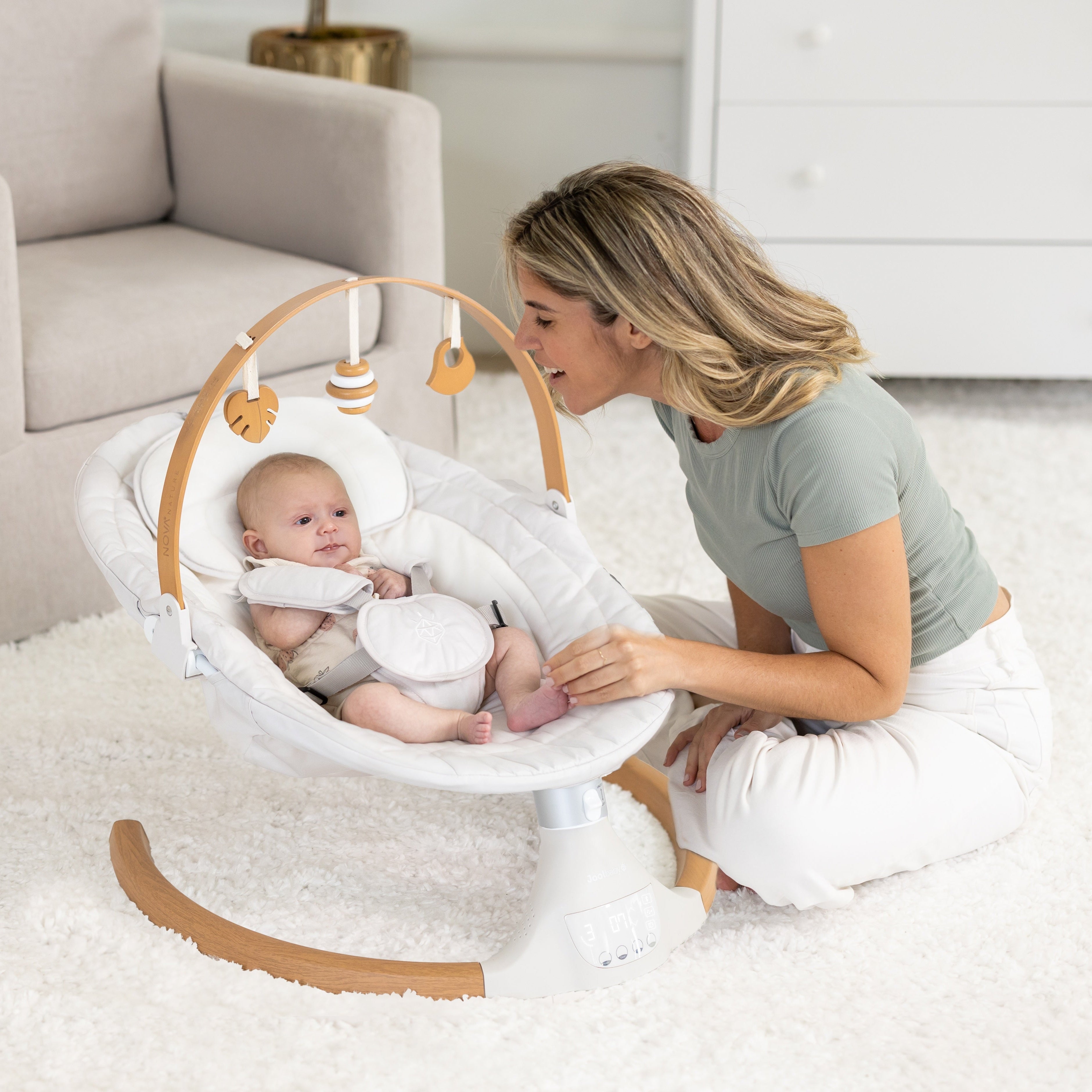 Nova Nature Baby Swing – Side-to-Side Motion with Bluetooth | Jool