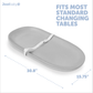 Waterproof baby changing pad fits most changing tables