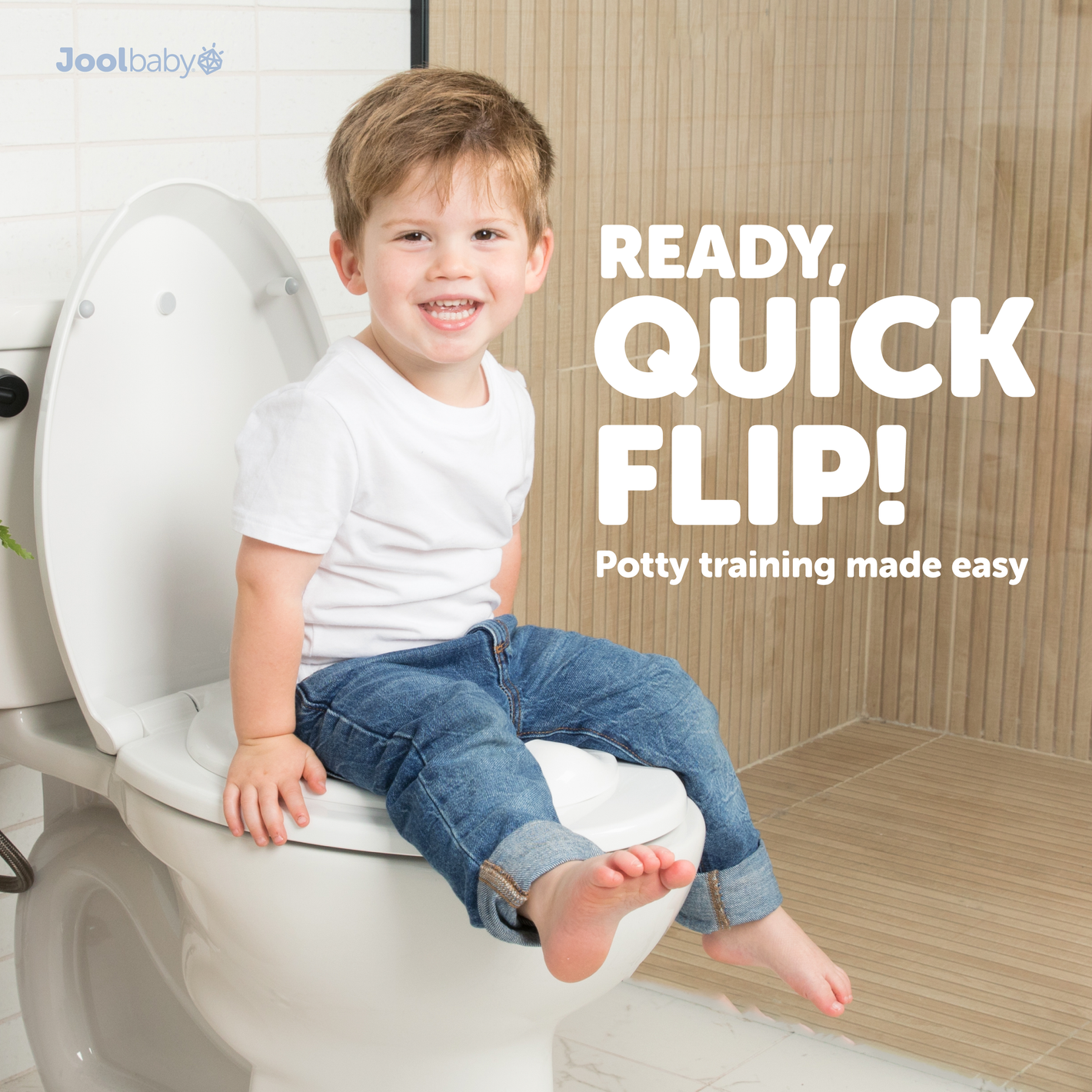 The quick flip toilet seat is potty training made easy
