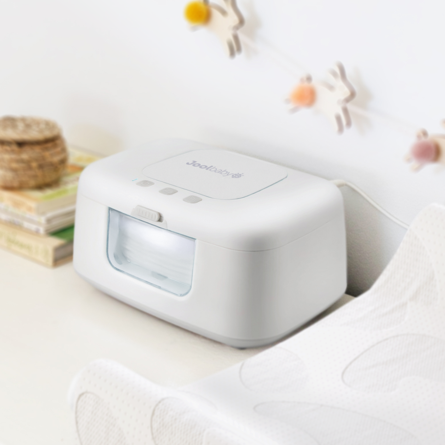 TinyBums Baby Wipe Warmer with LED nightlight