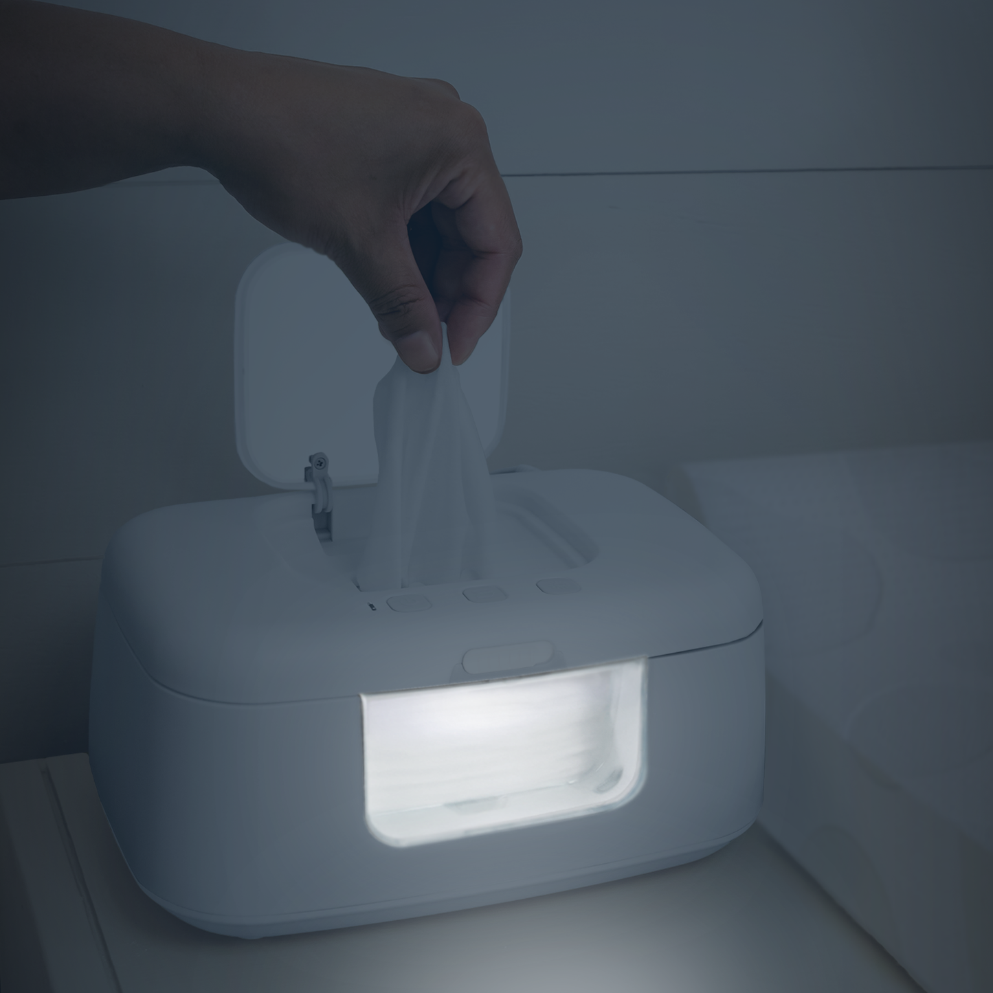 TinyBums Baby Wipe Warmer with LED nightlight