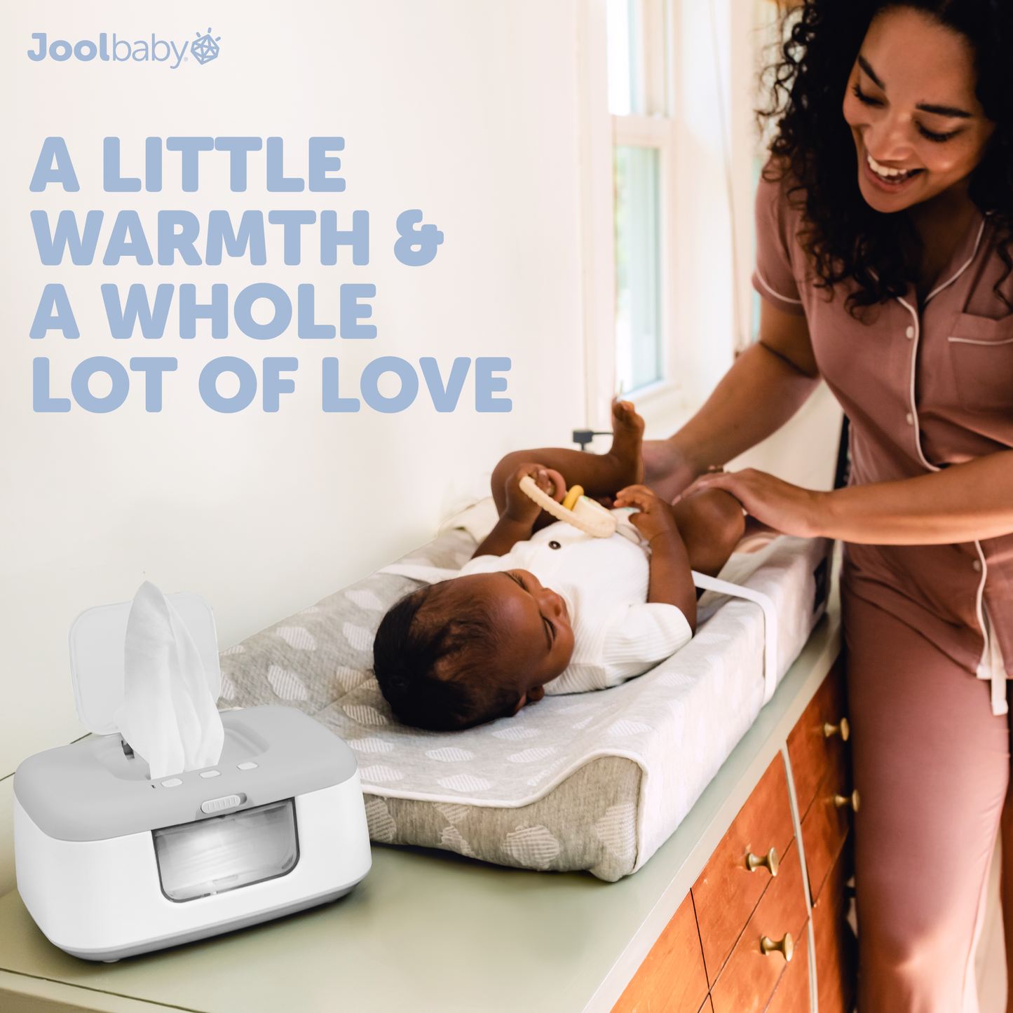 TinyBums Baby Wipe Warmer with LED nightlight