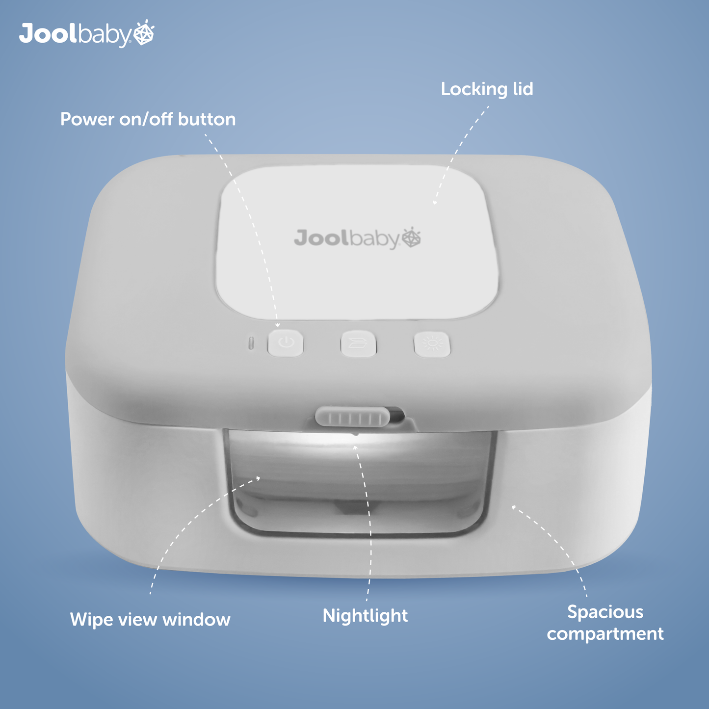 TinyBums Baby Wipe Warmer with LED nightlight