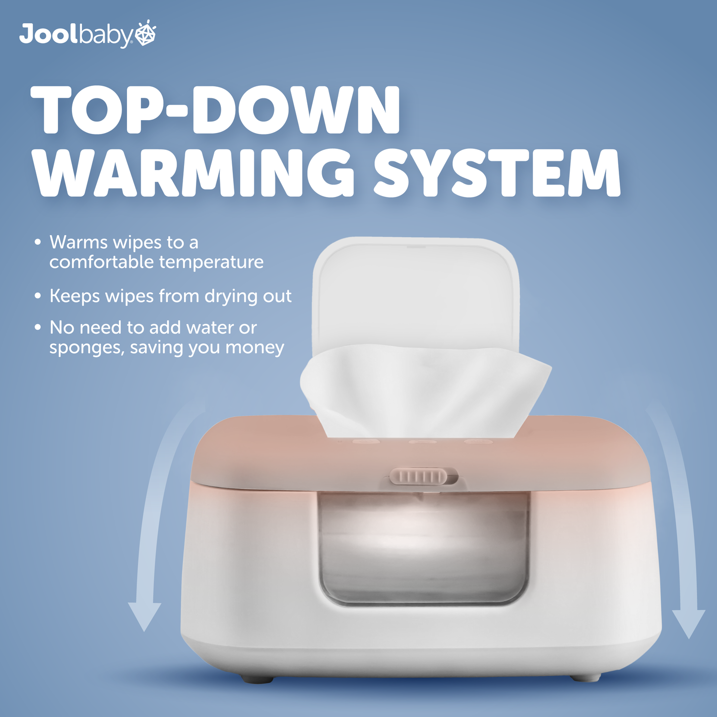 TinyBums Baby Wipe Warmer with LED nightlight