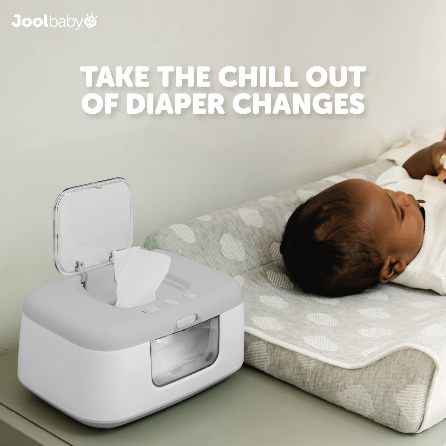 TinyBums Baby Wipe Warmer with LED nightlight