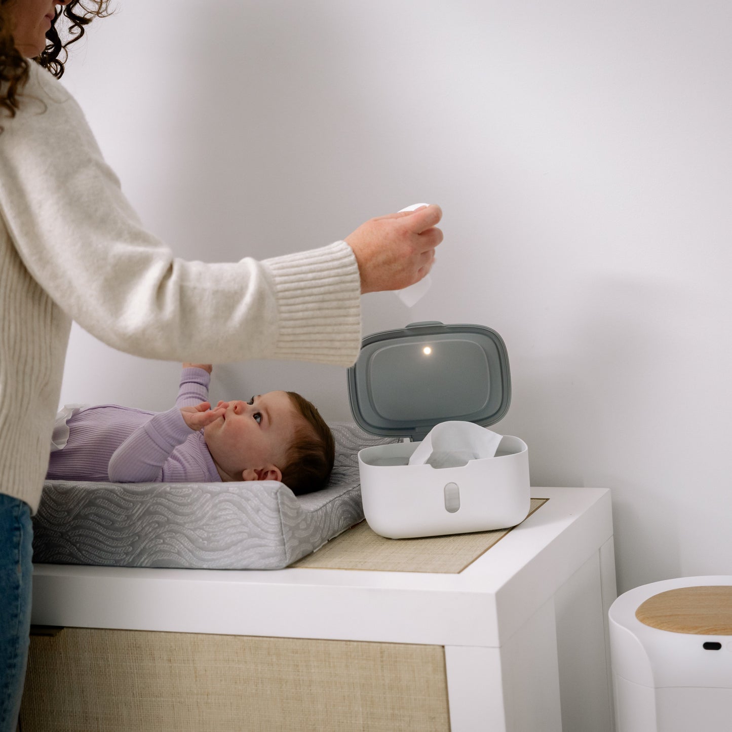 Firefly Wipe Dispenser with Built-In Nightlight