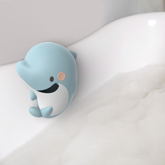 Dolphin Bath Bubble Maker fills your tub with bubbles