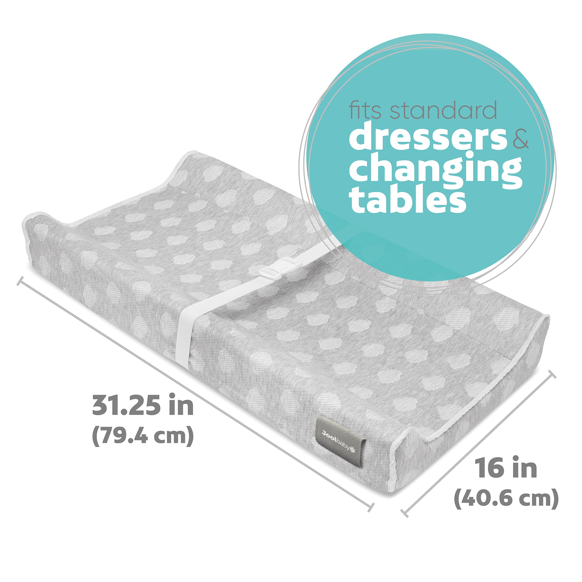 Standard changing sale pad size