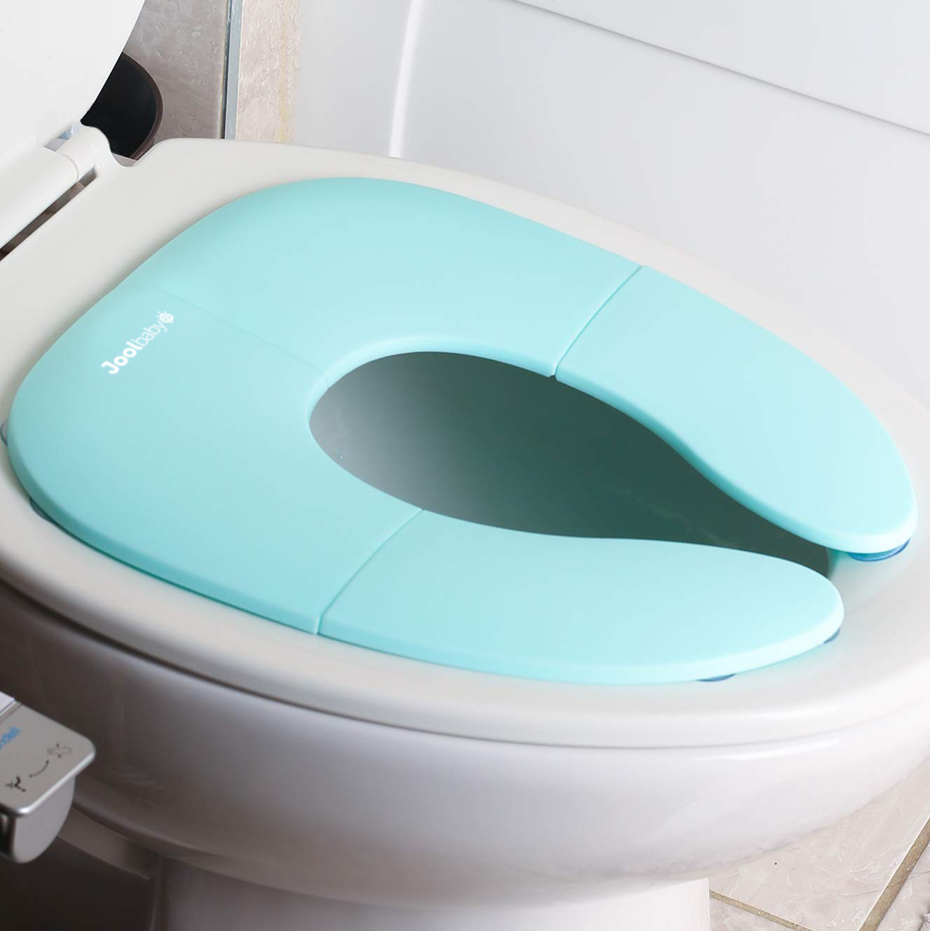  Real Feel Potty with Wipes Storage, Transition Seat &  Disposable Liners - Realistic Toilet - Easy to Clean & Assemble - Jool Baby  (Aqua) : Baby
